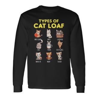 Types Of Cat Loaf Cute Kitten Kawaii Cats Cat Lover 長袖Tシャツ - Kawaiitshirt