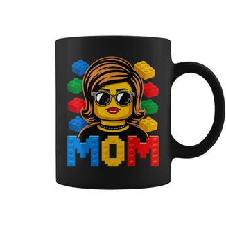 Family Mom Master Builder Building Bricks Blocks Coffee Mug - Monsterry
