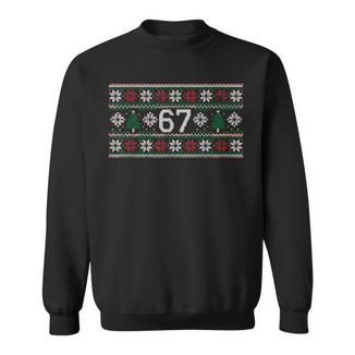 6 7 Ugly Christmas Trendy Meme Tween 67 Six Seven Apparel Sweatshirt Unisex | Mazezy