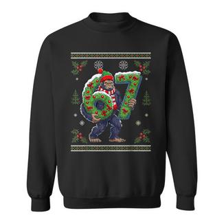 67 Bigfoot Santa 6 7 Six Seven Ugly Christmas Sweater Sweatshirt | Mazezy