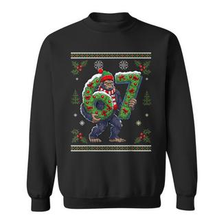 67 Bigfoot Santa Ugly Christmas 6 7 Six Seven Sweatshirt | Mazezy