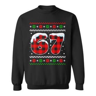 67 Meme Six Seven Meme Slang Christmas Ugly Sweater Sweatshirt - Monsterry