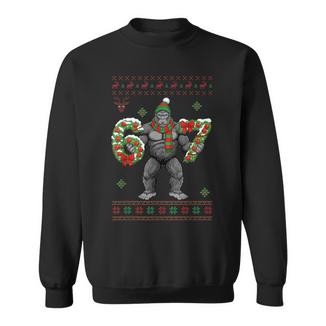 Bigfoot 67 Christmas Ugly Christmas Sweater Sasquatch Xmas Sweatshirt Unisex | Mazezy