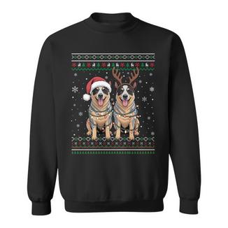 Christmas Ugly Sweater Australian Cattle Dog Xmas Pajama Sweatshirt Unisex | Mazezy