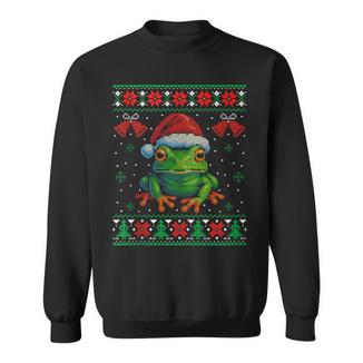 Frog Animal Lovers Christmas Ugly Sweater Tank Top Sweatshirt Unisex | Mazezy