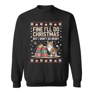 Guard Cat Christmas Ugly Sweater Sweatshirt Unisex | Mazezy