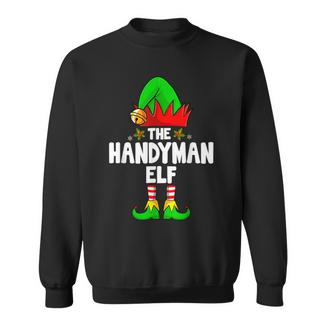 The Handyman Elf Family Matching Group Christmas Ugly Pajama Sweatshirt Unisex | Mazezy