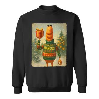 Marcus The Worm Christmas Ugly Sweater Sweatshirt - Monsterry