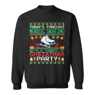 Nordic Skating Christmas Party Nordic Skating Ugly Christmas Tank Top Sweatshirt Unisex | Mazezy