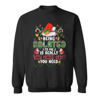 Being Related To Me Christmas Family Ugly Sweater Pajamas Sweatshirt - Thegiftio
