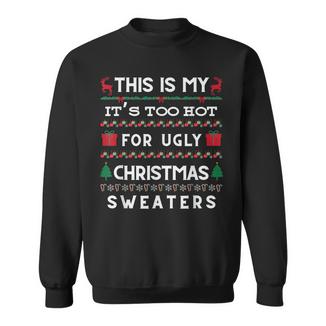 Retro Ugly Christmas Sweater Candy Cane Tree Vibes Sweatshirt - Monsterry