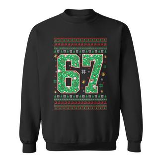 Santa Says 67 Christmas Ugly Sweater 6 7 Six Seven Meme Sweatshirt - Thegiftio