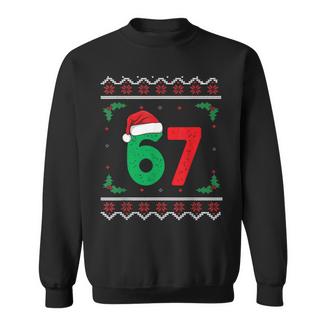 Six Seven Christmas 6 7 Ugly Christmas Sweater Sweatshirt - Thegiftio