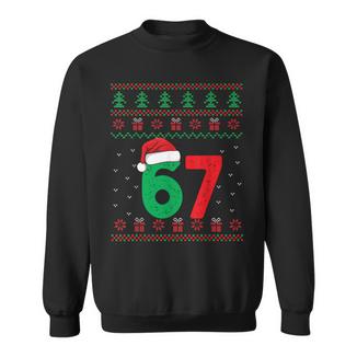 Six Seven Christmas 6 7 Ugly Christmas Sweater Sweatshirt | Mazezy