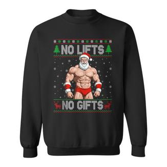 Workout Gym Christmas Ugly Sweater Bodybuilding Santa Xmas Sweatshirt - Thegiftio