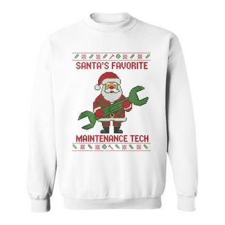Christmas Santa Favorite Maintenance Tech Ugly Sweater Tank Top Sweatshirt Unisex | Mazezy