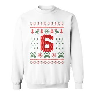 Number 6 Santa Ugly Christmas Sweatshirt - Monsterry