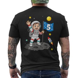 5 Geburtstag Astronaut All Weltraum Junge 5Er Geburtstag T-Shirt mit Rückendruck - Geschenkecke