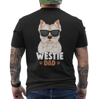 Cane Del Papà Di West Highland Terrier T-shirt da uomo con stampa posteriore - Novitaregali