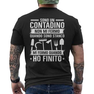 Contadino Regalo Papà Divertente Festa Del Papà Agricoltore T-shirt da uomo con stampa posteriore - Novitaregali