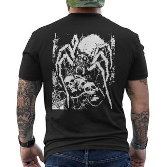 Crust Punkpinne Horror Creepy Edgy Goth Grunge Weirdcore T-Shirt mit Rückendruck - Geschenkecke