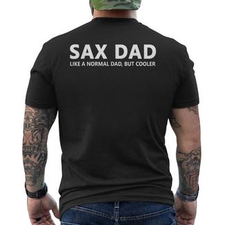 Divertenteassofono Papàax Papà T-shirt da uomo con stampa posteriore - Novitaregali