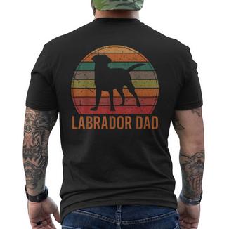 Labrador Papà Labbi Retriever Cane Razza Proprietario T-shirt da uomo con stampa posteriore - Novitaregali