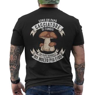 Papà Cacciatore Funghi Regalo Per La Caccia E Festa Del Papà Maglia A Manica T-shirt da uomo con stampa posteriore - Novitaregali