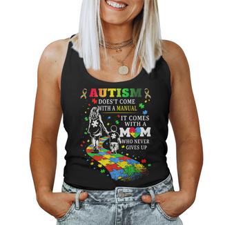 Autism Awareness 2026 Doesn't Come With A Manual Autism Mom Women Tank Top - Monsterry