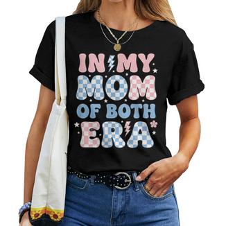 In My Mom Of Both Era Mom Retro Mama Of Both Groovy Women T-shirt - Thegiftio