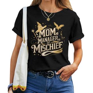 Mom Manager Of Mischief Magic Themed Women T-shirt - Thegiftio