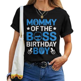 Mommy Of The Boss Birthday Party Like A Boss Mom Women T-shirt - Thegiftio