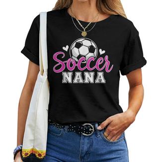Soccer Nana Grandma Mother's Day Nana Soccer Player Women T-shirt | Mazezy