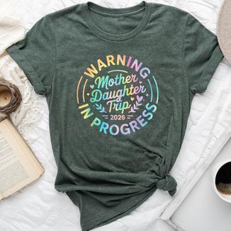 Mother Daughter Trip 2026 Family Mom Matching Vacation Women Bella Canvas T-shirt | Mazezy