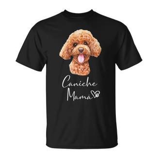 Caniche Mamá Perro Regalo De Madre Caniche Cuello Camiseta unisex - Regaloses