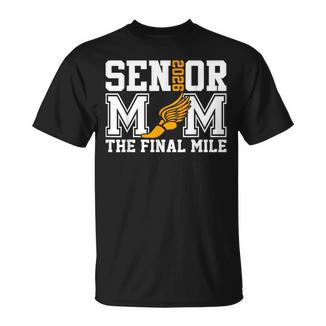 Groovy Senior Mom The Final Mile Cross Country Class Of 2026 T-Shirt - Thegiftio