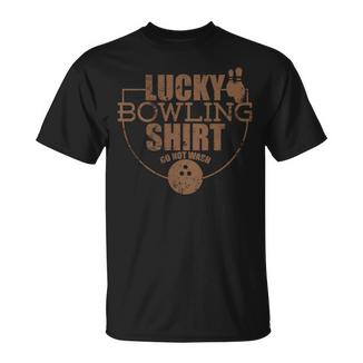 Lucky Bowling Frase Divertida Para Jugadores De Bolos Manga Larga Camiseta unisex - Regaloses
