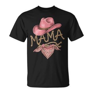 Mama Cowgirl Howdy Rodeo Western Birthday Party Mom Women T-Shirt - Thegiftio