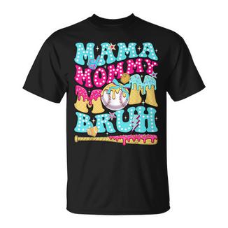 Mama Mommy Mom Bruh Baseball Drip Ice Cream Mother's Day T-Shirt | Mazezy