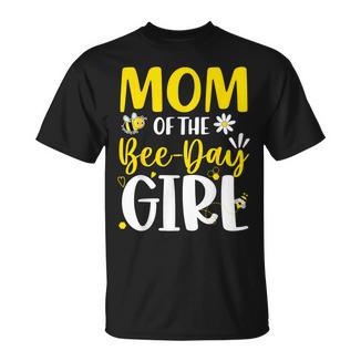 Mom Of The Bee Day Girl Birthday Party Family Matching T-Shirt - Thegiftio