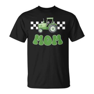 Mom Of The Birthday Boy Tractors Farm Trucks Family Matching T-Shirt - Thegiftio
