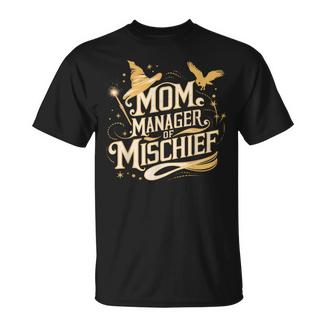 Mom Manager Of Mischief Magic Themed T-Shirt - Thegiftio