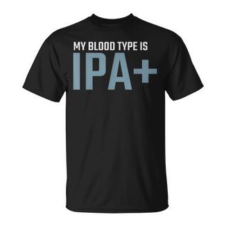 My Blood Type Is Ipa クラフトビール Ipa ペールエール Tシャツ - Kawaiitshirt