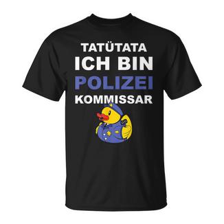Polizei Kommissar Beförderung T-Shirt - Geschenkecke