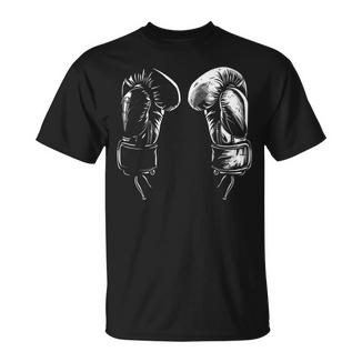 Silueta De Guantes De Boxeo Manga Larga Camiseta unisex - Regaloses