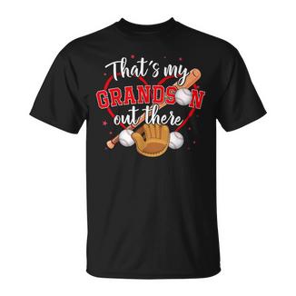 That's My Grandson Out There Baseball Grandma Mother's Day T-Shirt | Mazezy
