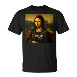 モナリザ パンク風 パロディデザイン Tシャツ - Kawaiitshirt