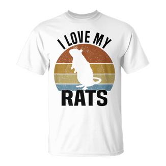 Rata Ratas Pet Rat Amante Camiseta unisex - Regaloses