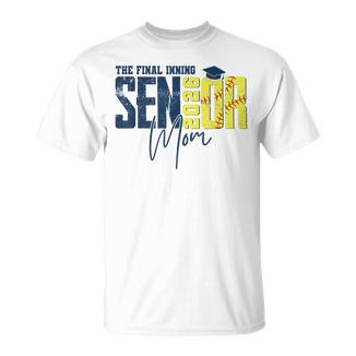 Retro The Final Inning Senior Softball Mom Class Of 2026 T-Shirt - Monsterry