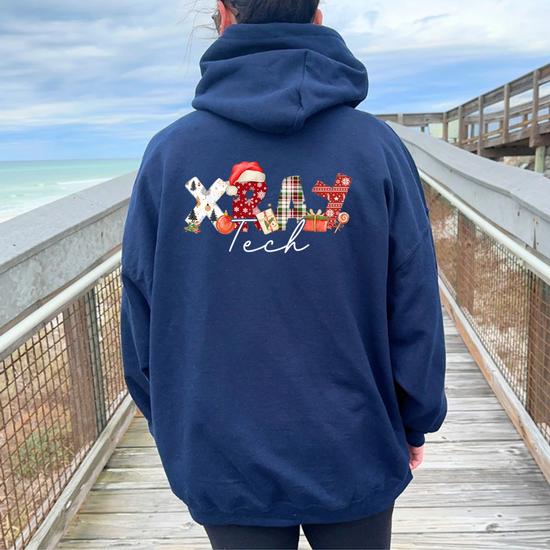 Xray Tech Christmas Bow Rad Tech Radiology Women Women Oversized